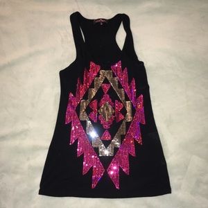 Aztec Sequin Tank